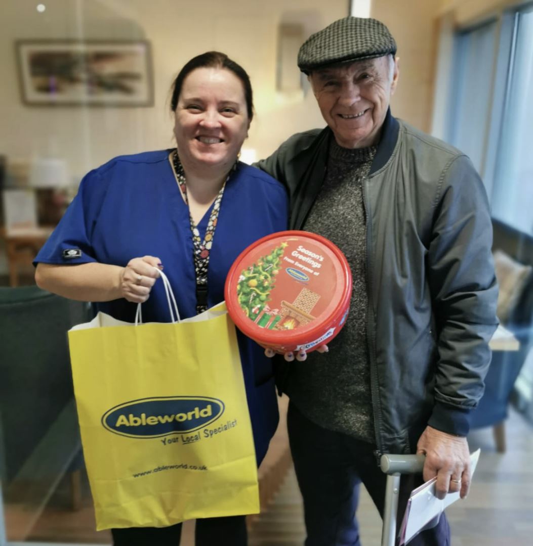 Ableworld Queensferry offer chocolates and goody bags to local homes for Christmas 